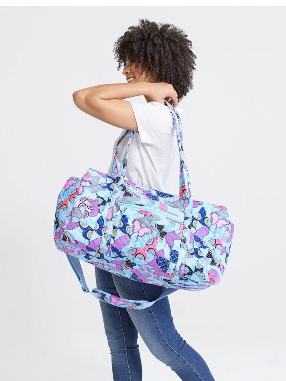 Vera Bradley || Large Travel Duffle Bag - Butterfly By Blue